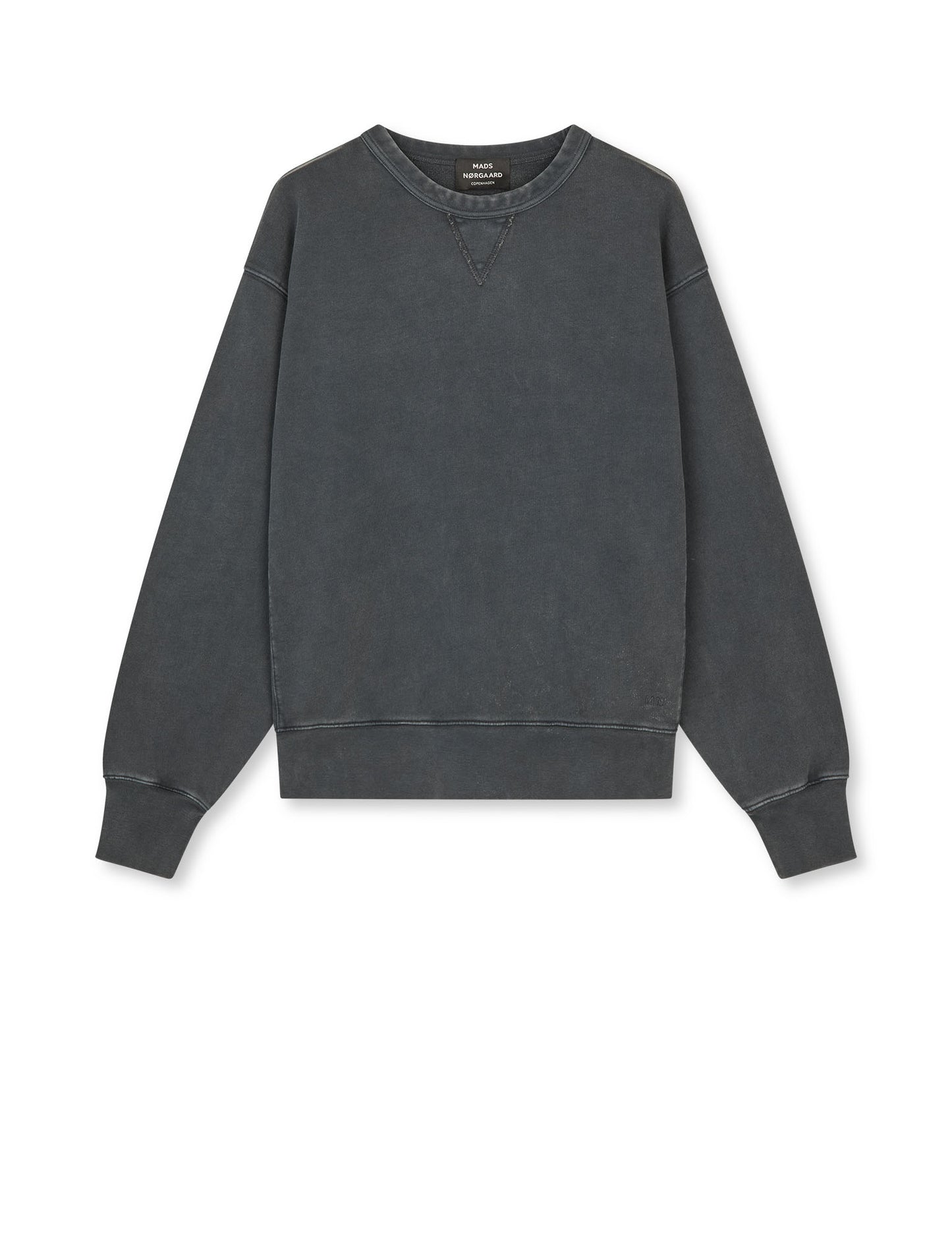 Compact Cotton Crew Sweat, Black