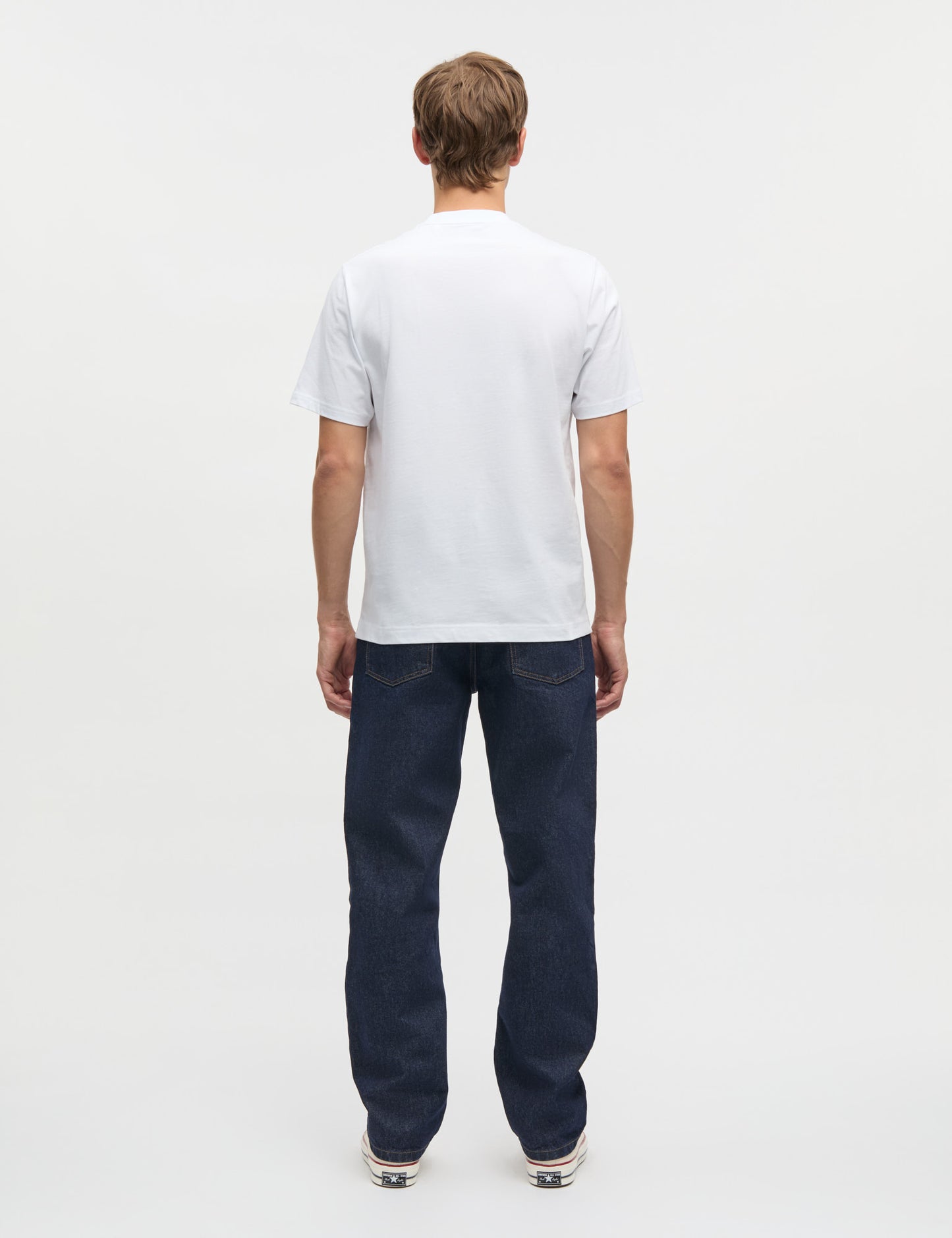 Cotton Jersey Frode Building Tee, White