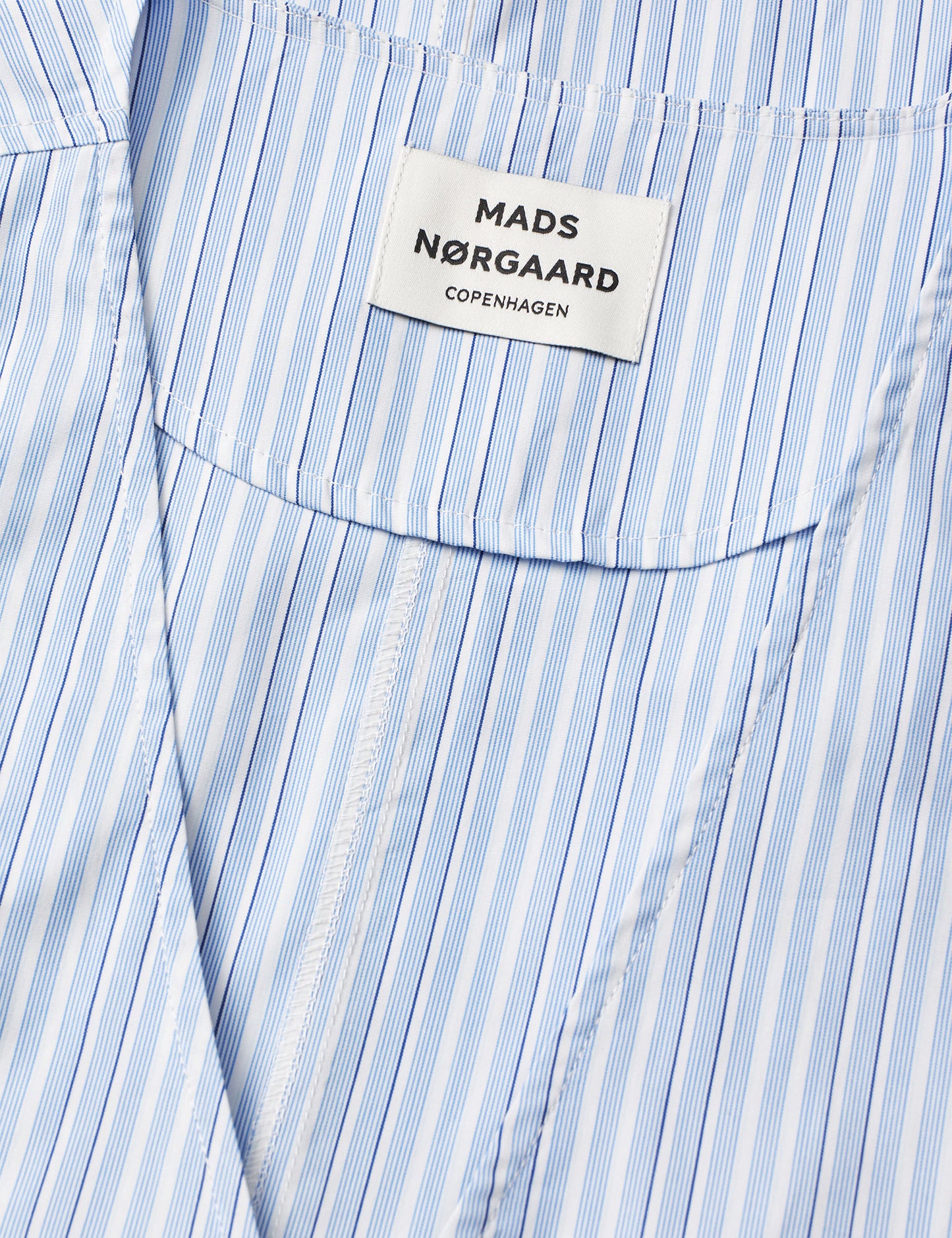 Mia Poplin Pam Wrap Top, Pinstripe/Provence