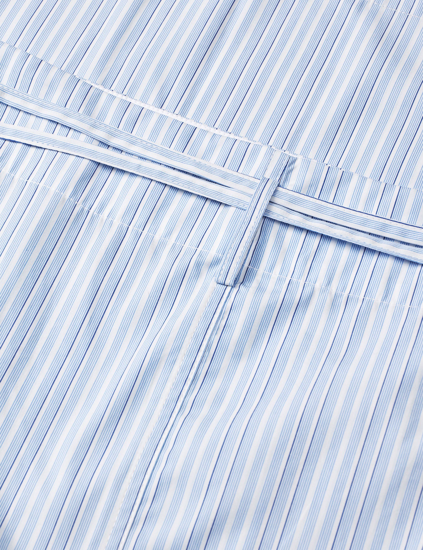 Mia Poplin Marty Wrap Skirt, Pinstripe/Provence