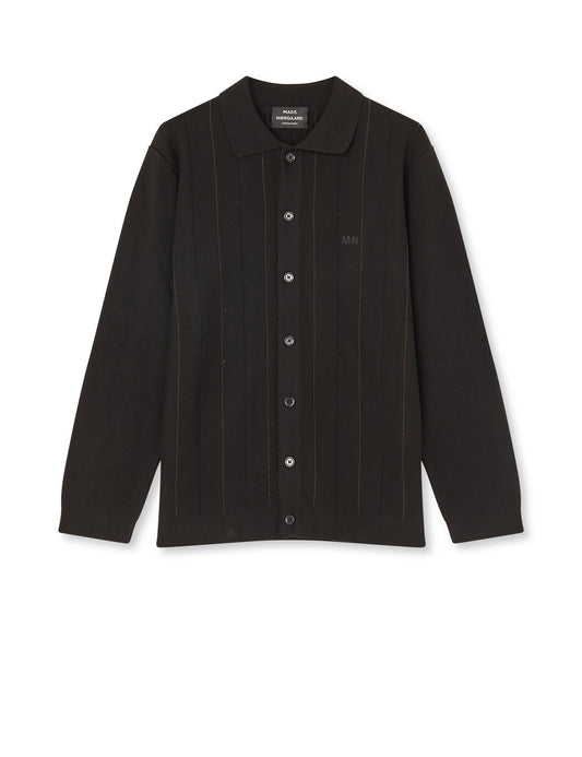 Classy Brando Polo LS Knit, Black