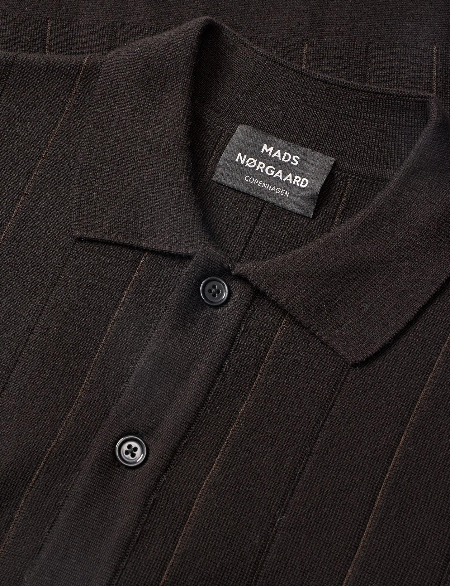 Classy Brando Polo LS Knit, Black