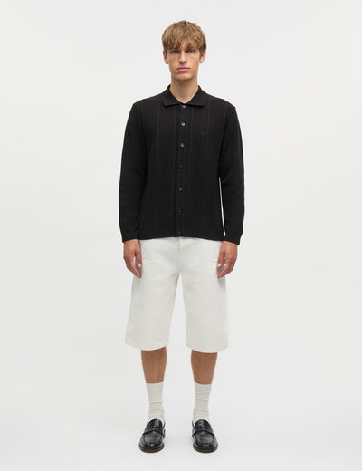 Classy Brando Polo LS Knit, Black