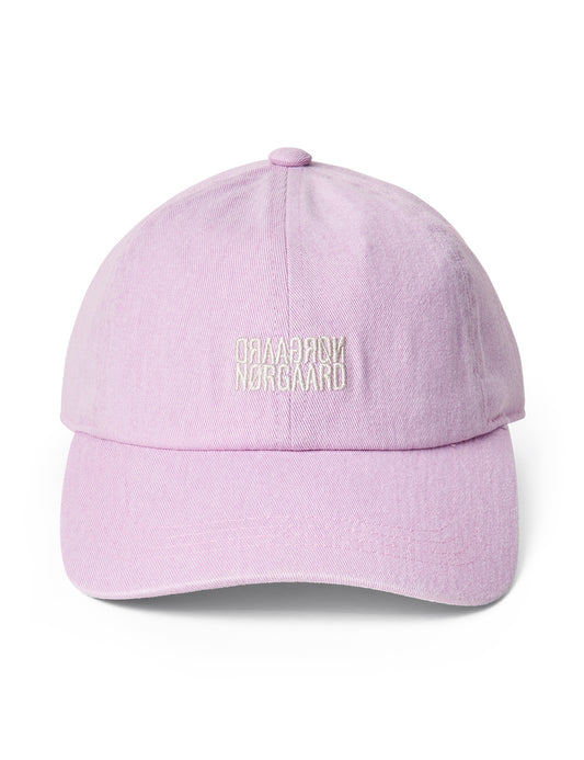 Washed Cotton Twill Mirror Coal Cap, Orchid Bouquet