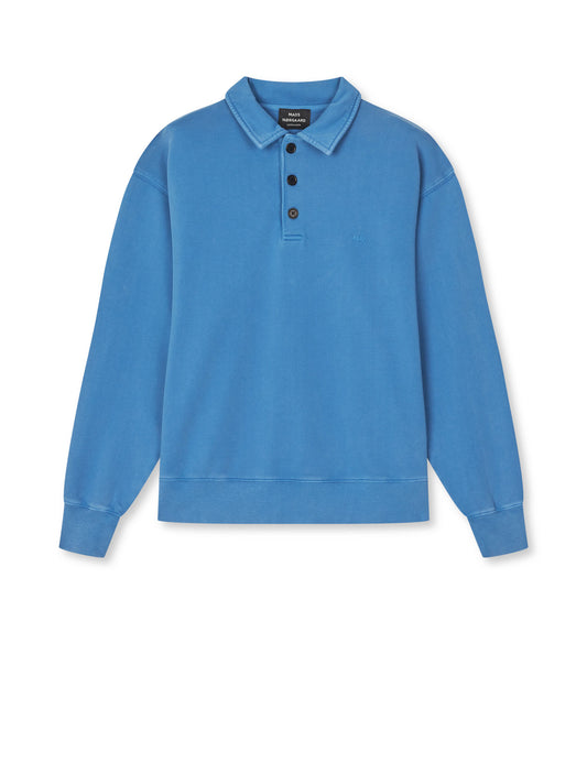 Compact Cotton Gable Sweat, Bright Cobalt