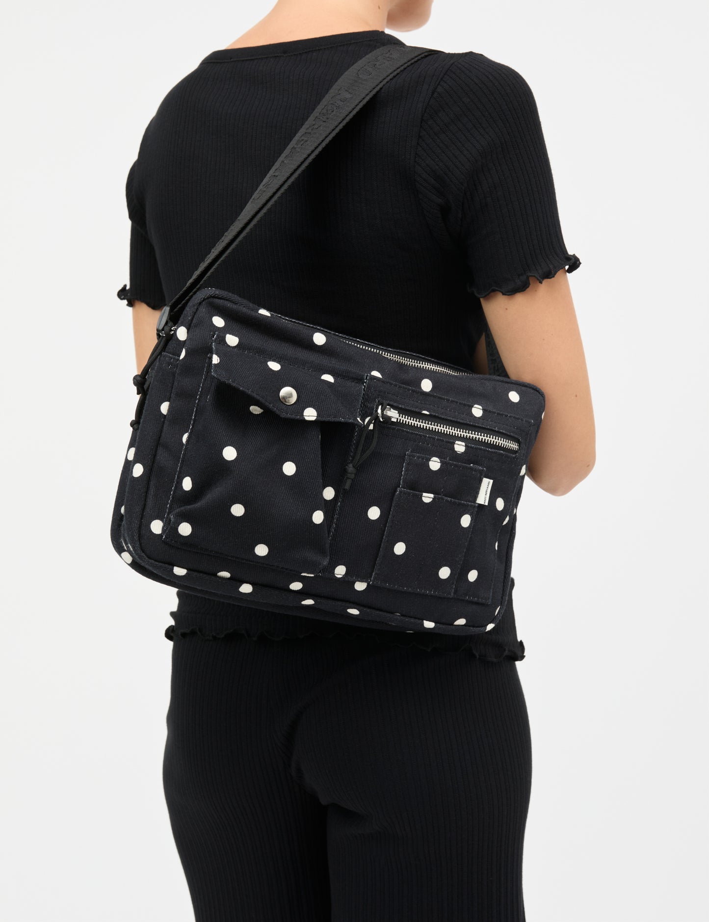 Boutiqno Cappa Art Bag, Dot AOP Black