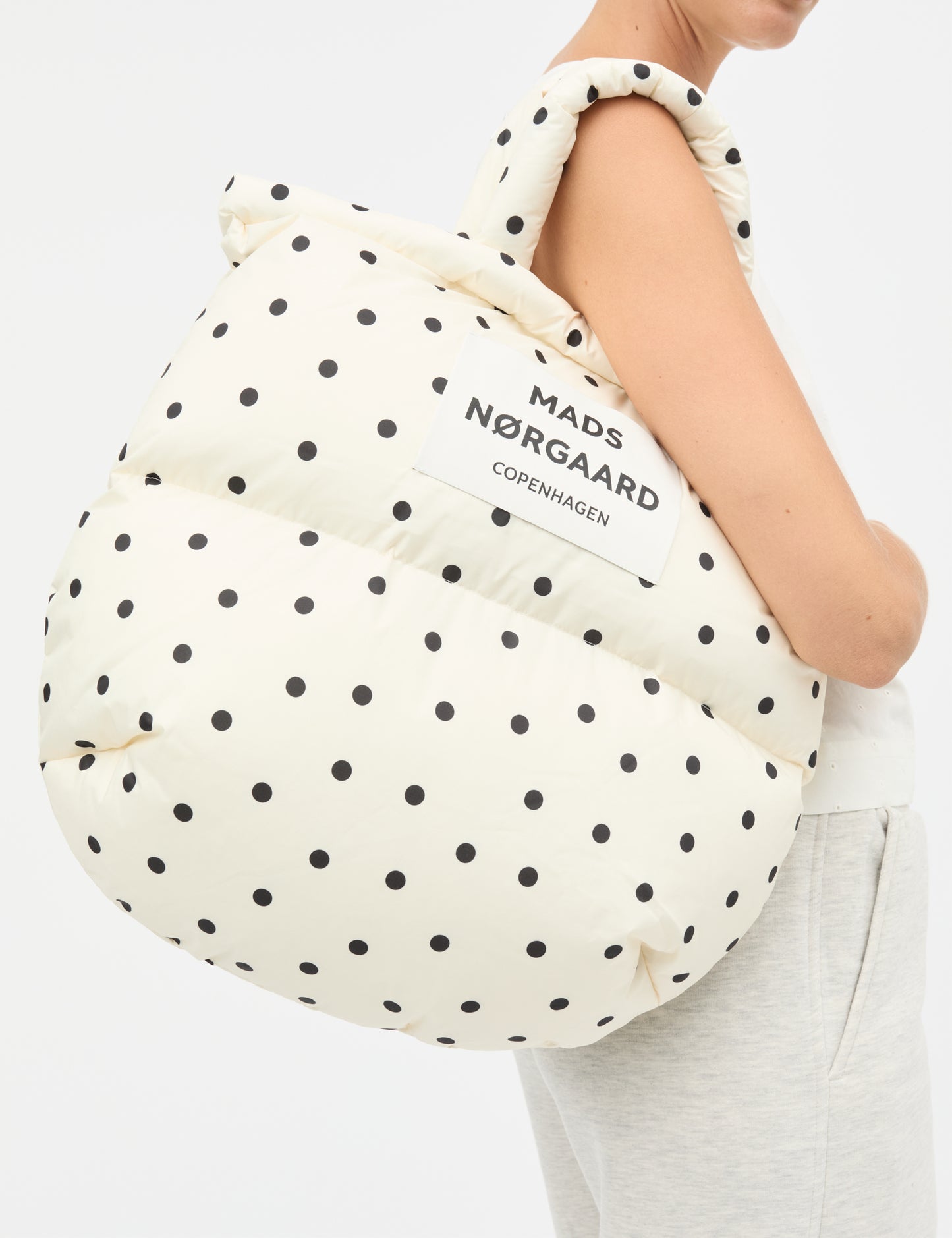 Light Ripstop Pillow AOP Bag, Dot AOP Sweet Corn