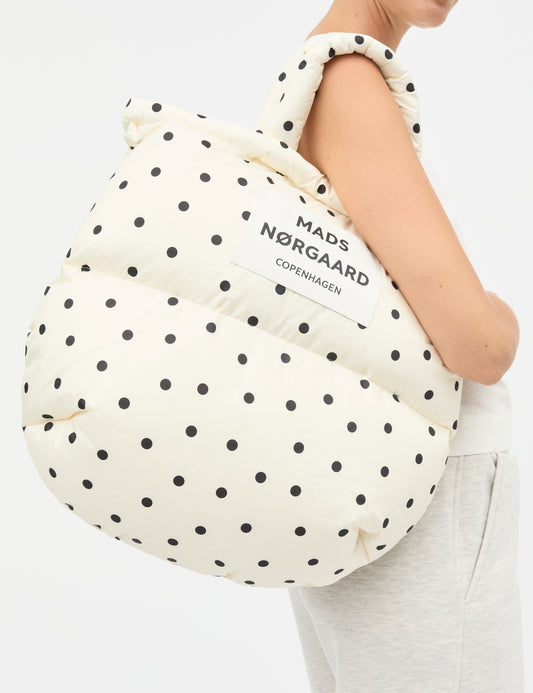 Light Ripstop Pillow AOP Bag, Dot AOP Sweet Corn