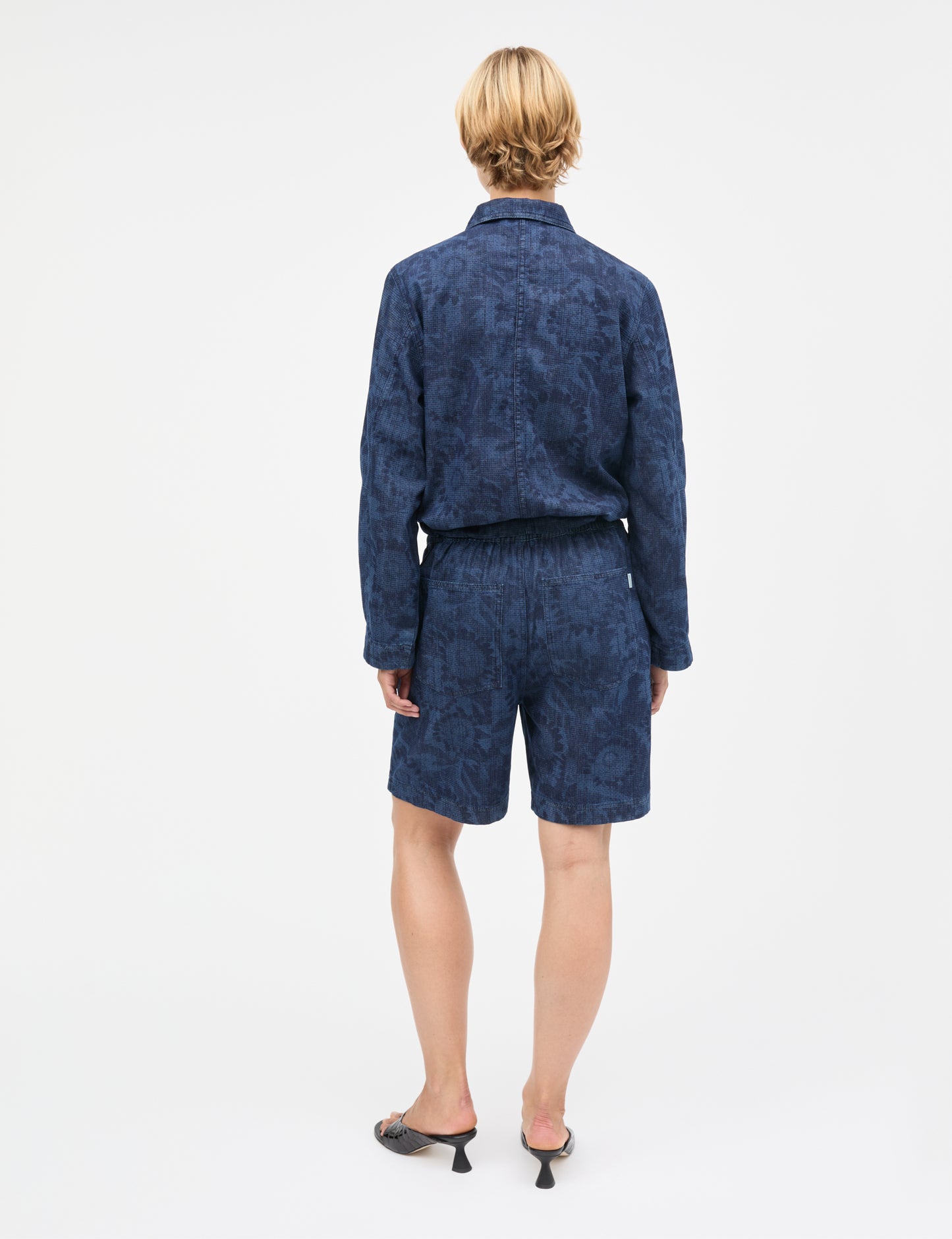 Lazor Denim Cammie Jacket, Sunflower AOP