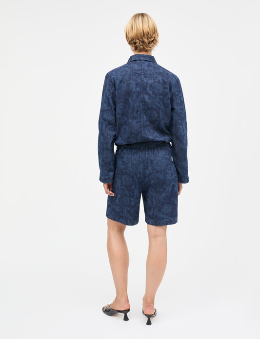 Lazor Denim Cammie Jacket, Sunflower AOP
