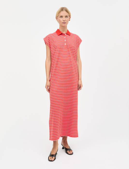 Light Terry Polly Dress, Fiery Red/Fairy Tale/Vanilla I