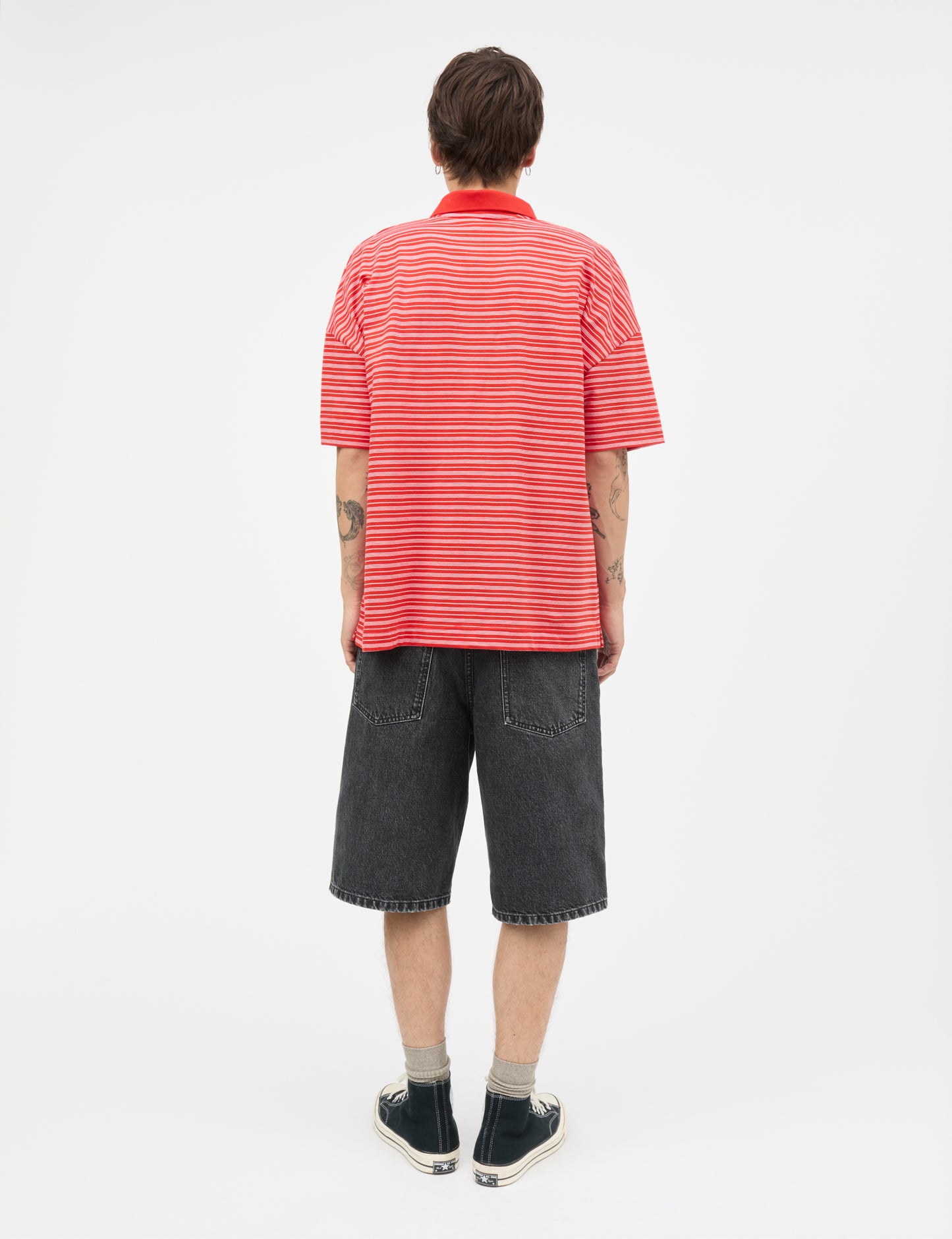 Light Terry Polo SS ST  Tee, Fiery Red/Fairy Tale/Vanilla I
