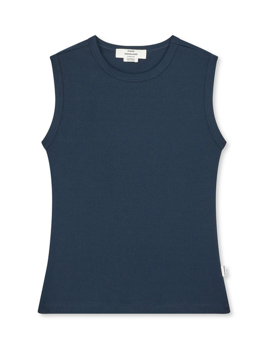 Grace Jersey Lea Top, Sky Captain