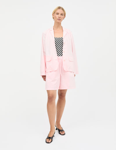 Dyed Weave Fever Blazer, Icy Pink