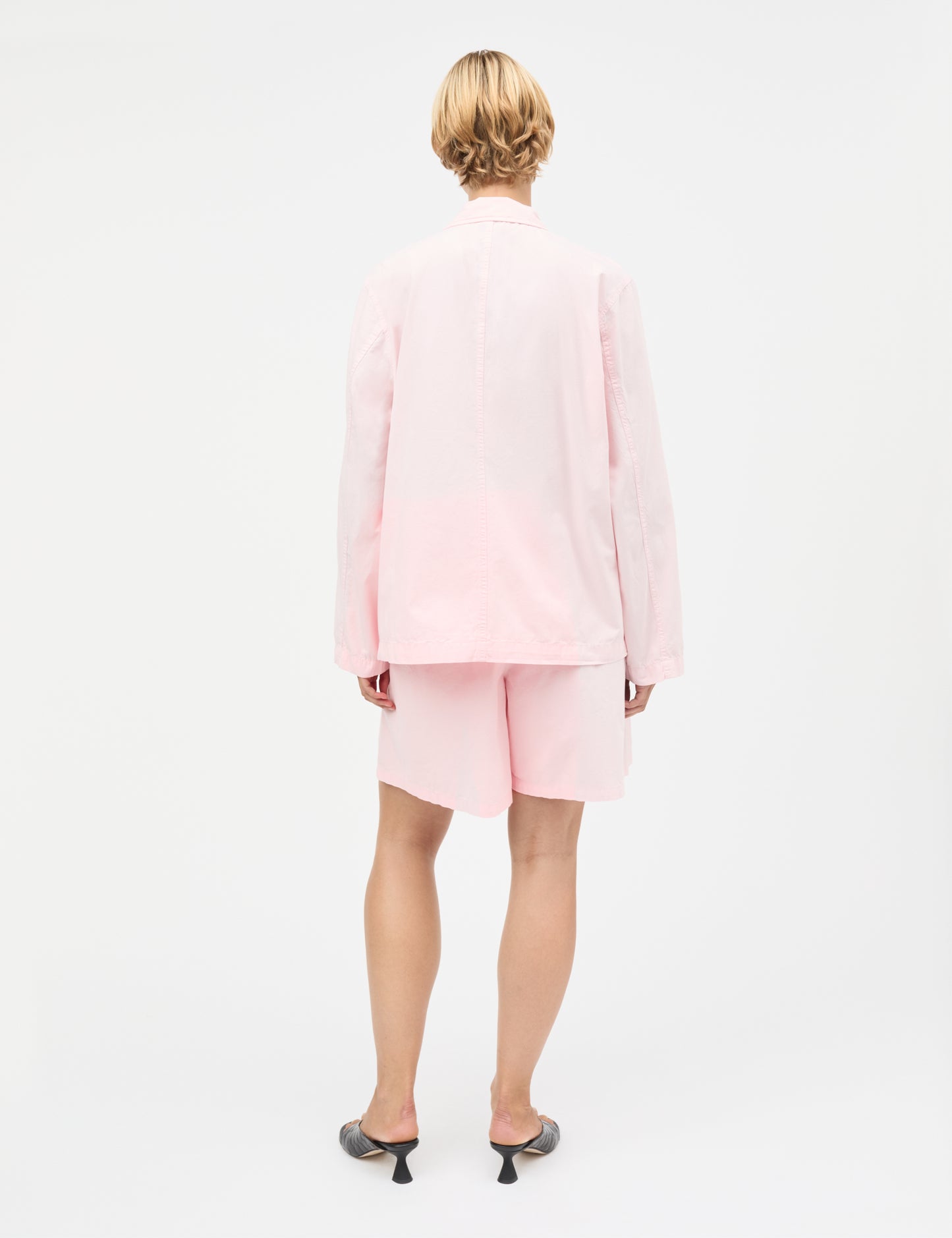 Dyed Weave Joey Shorts, Icy Pink