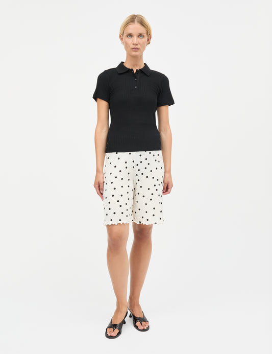 Pointella Layla Polo Tee, Black