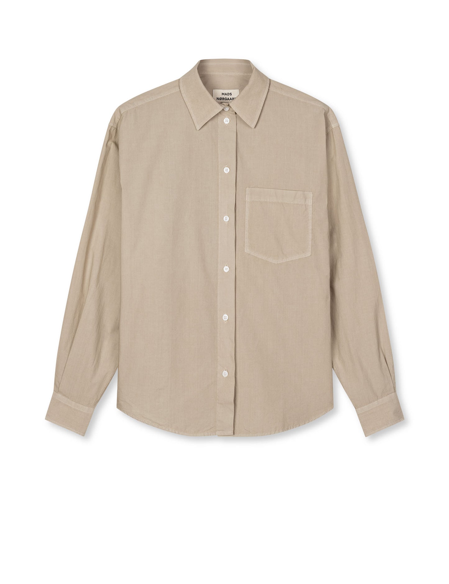 Crispy Poplin Carol Shirt, Plaza Taupe