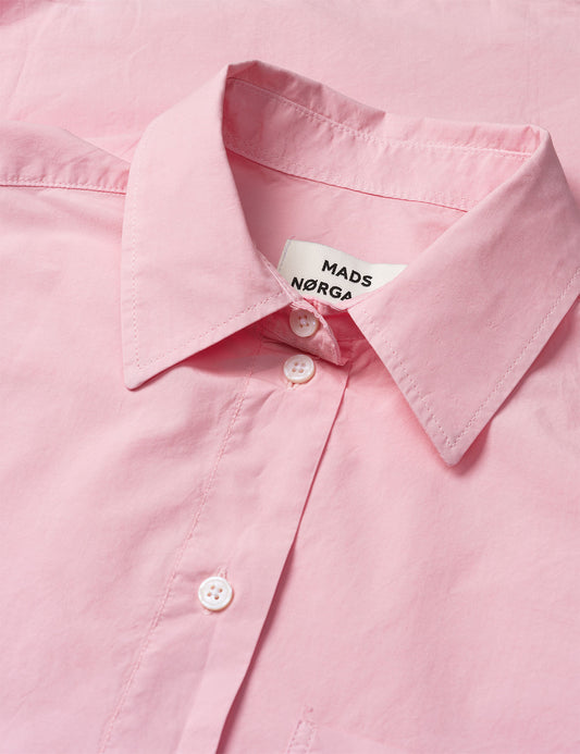 Crispy Poplin Carol Shirt, Icy Pink