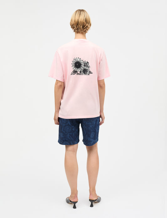 Cotton Jersey Dassel Tee, Icy Pink