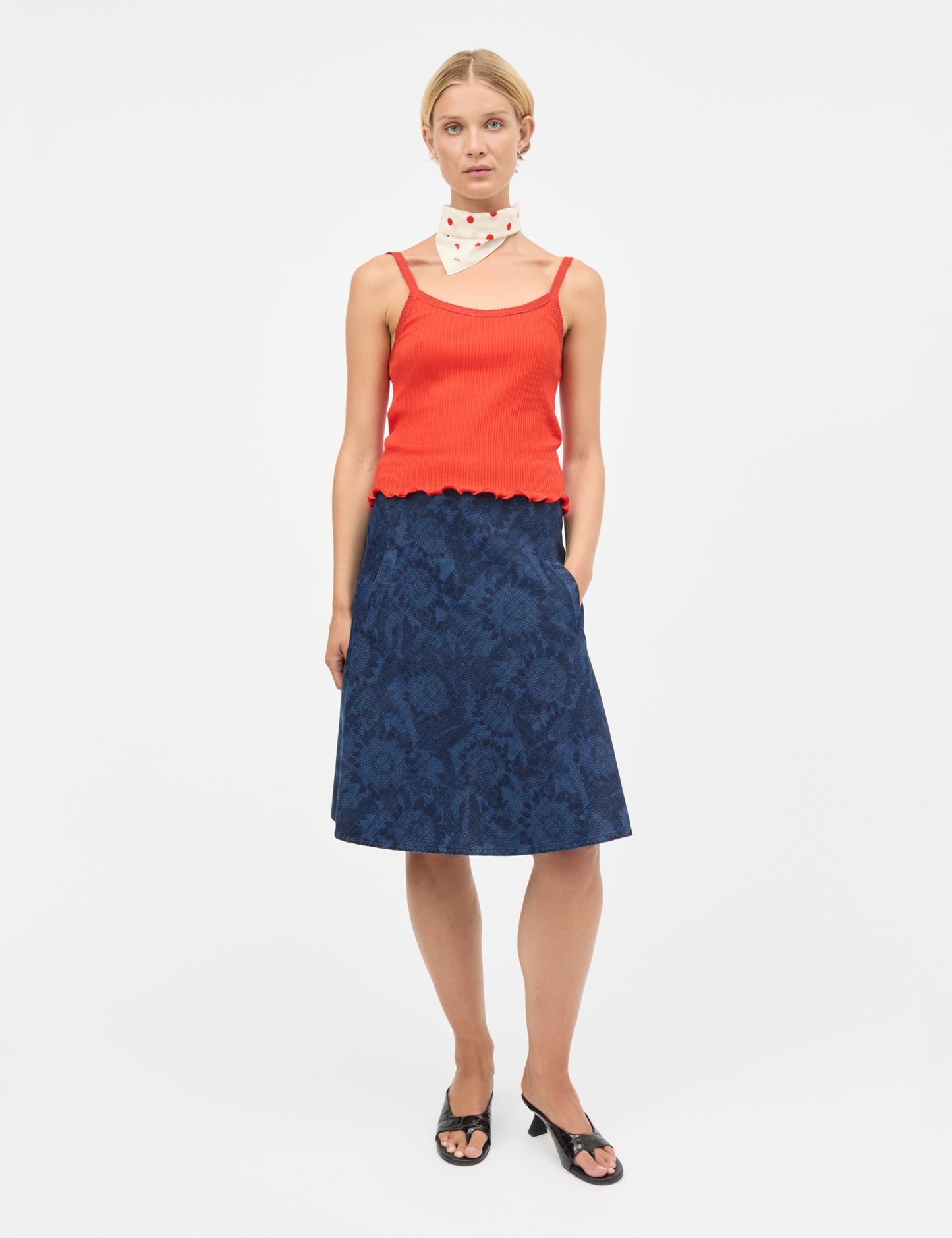 Pointella Trilla Top, Fiery Red
