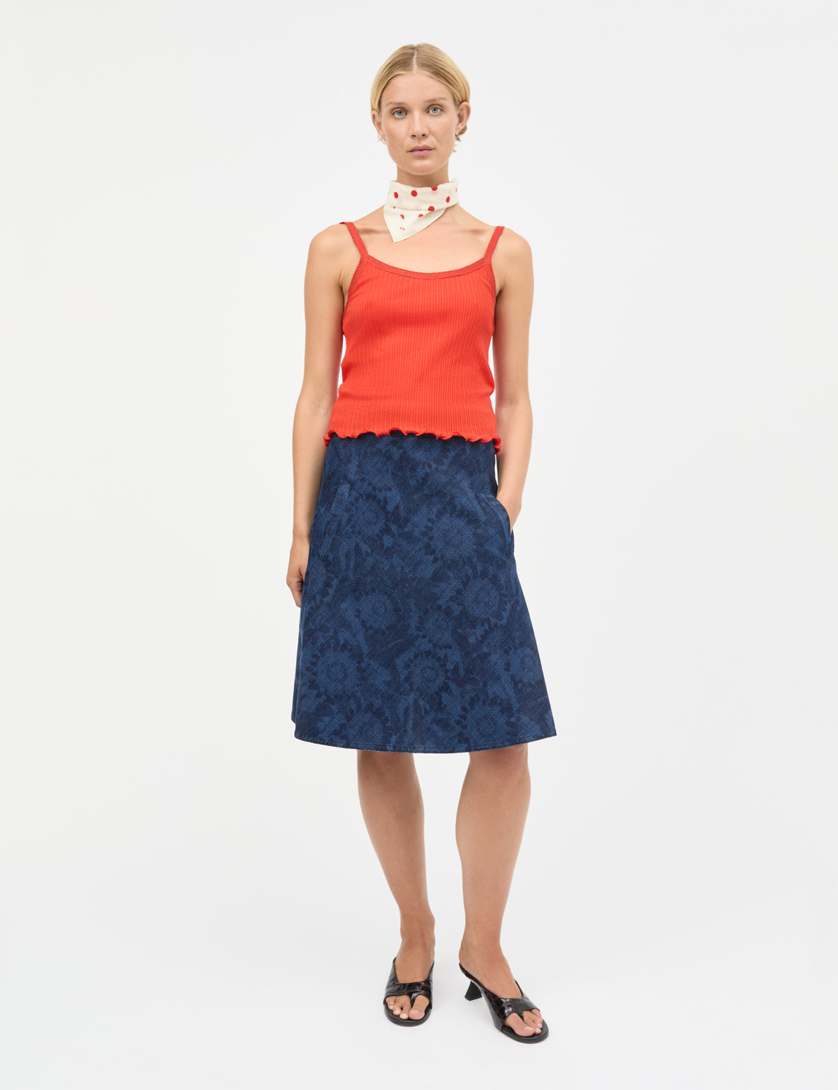 Pointella Trilla Top, Fiery Red