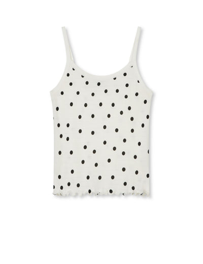 Pointella Trilla Top AOP, Dot AOP Vanilla Ice
