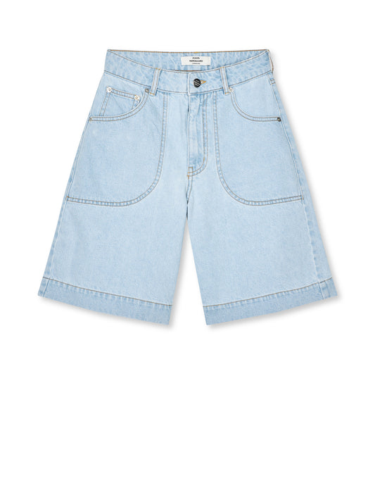 Luke Denim Rossy Shorts, Light Blue