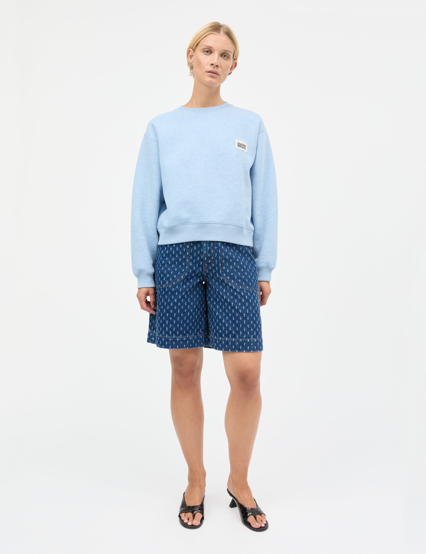Standard Taylor Sweatshirt, Light Blue Melange