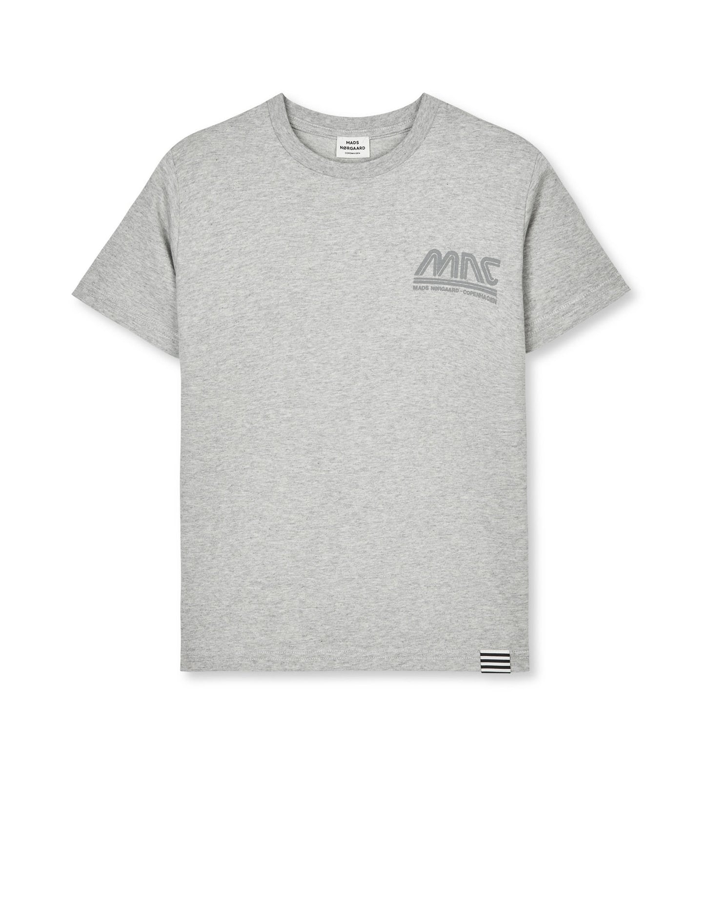 Printed Tee Thorlino Logo Tee, Grey Melange