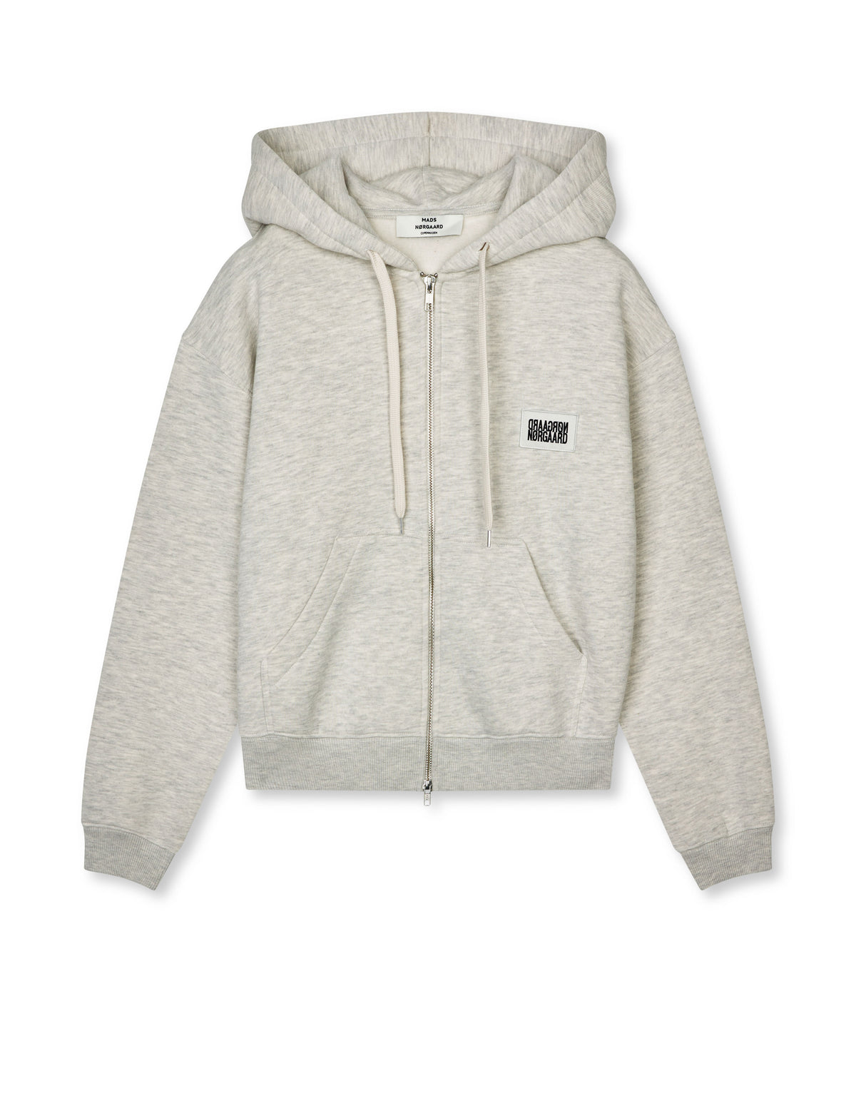 Standard Bobo Hood Sweatshirt, Light Grey Melange
