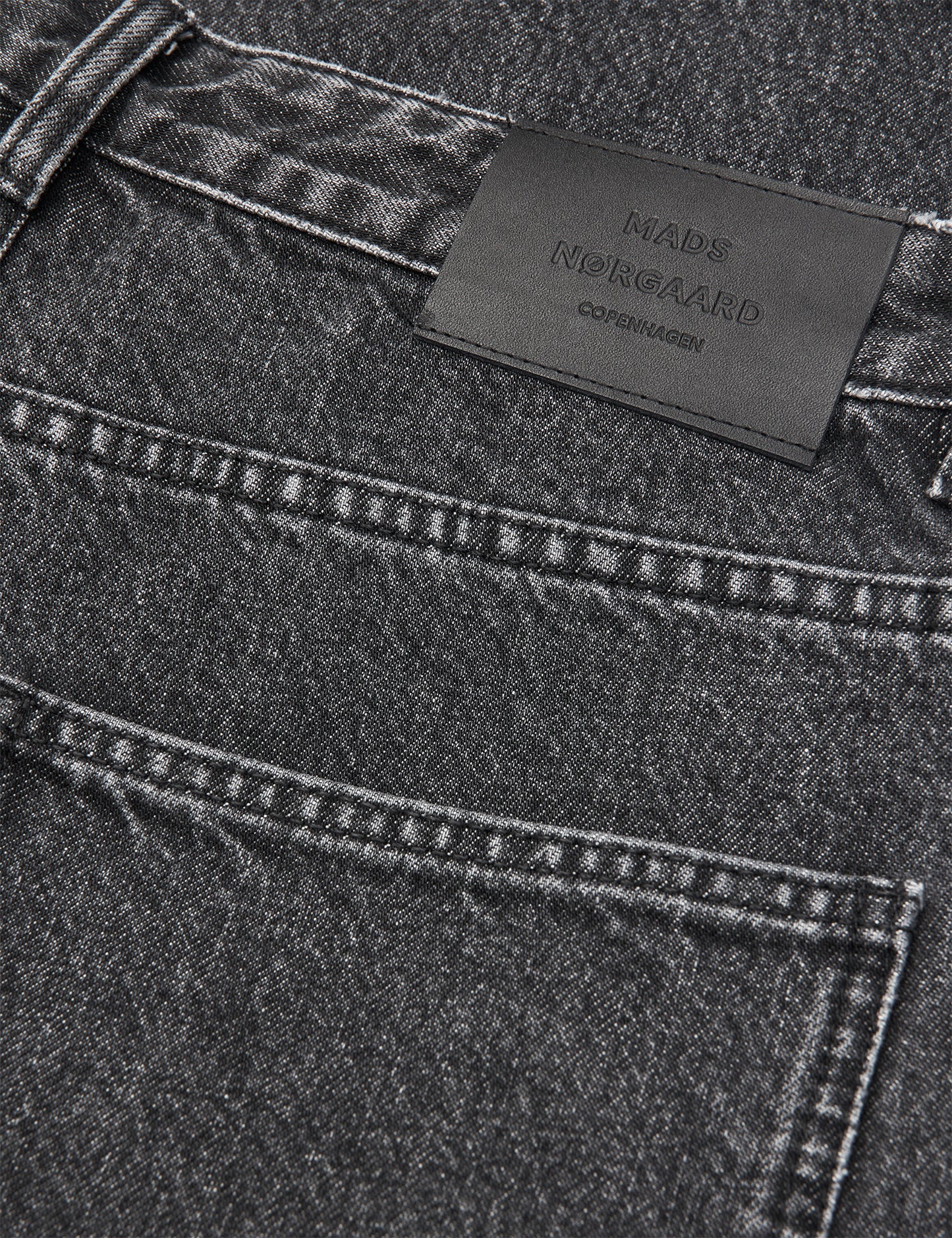 Arizona Black Denim Hannes Shorts, Black Grey Stone Wash