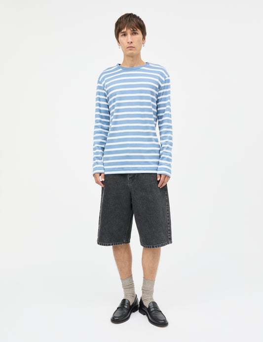 Arizona Black Denim Hannes Shorts, Black Grey Stone Wash