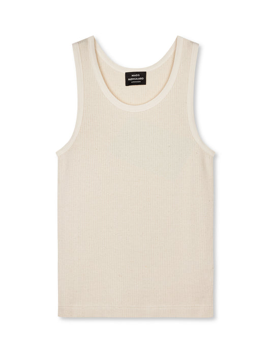 Hazy Cotton Reffen Tank Top, Vanilla Ice