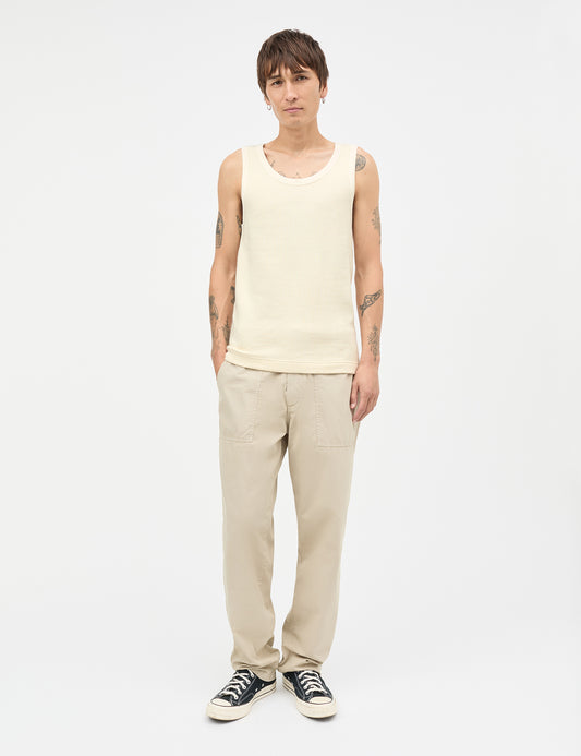 Hazy Cotton Reffen Tank Top, Vanilla Ice