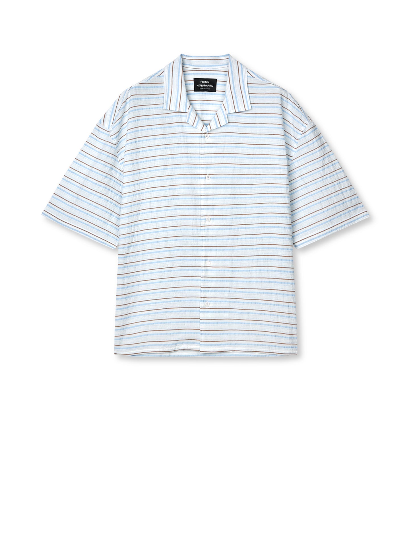Stelo Resort Big Shirt, White/Cashmere Blue/Plaza Taup