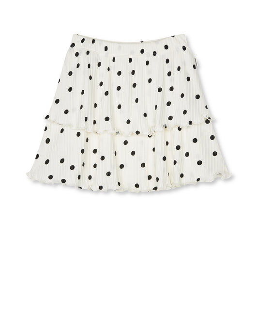 Pointella Sallie Skirt AOP, Dot AOP Vanilla Ice