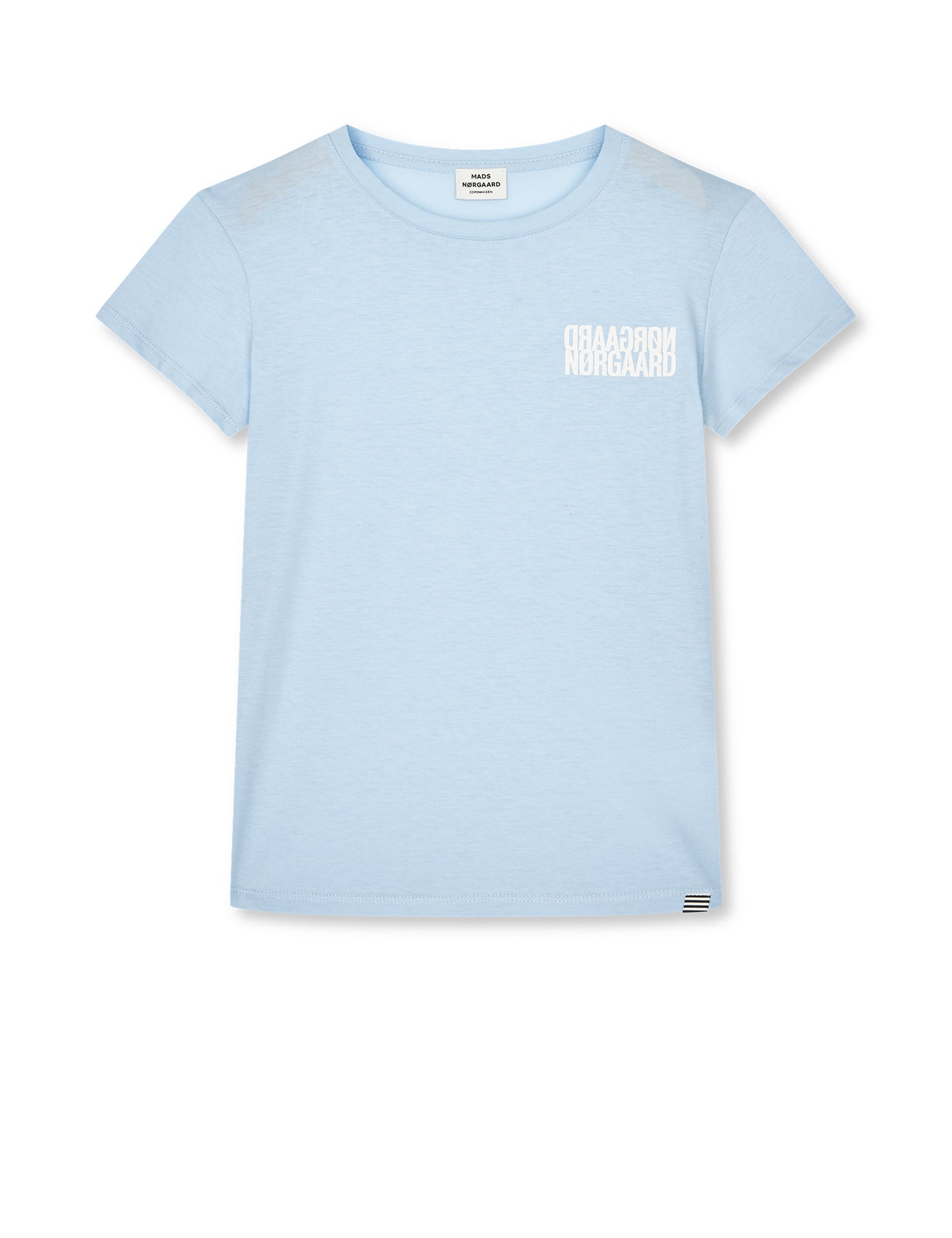 Single Cotton Tuvina mini mirror Tee, Cashmere Blue