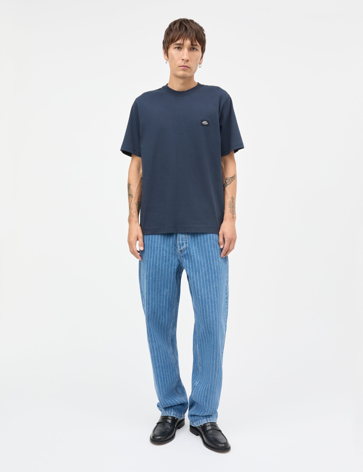 Striped Denim Coen Jeans, Light Blue Wash