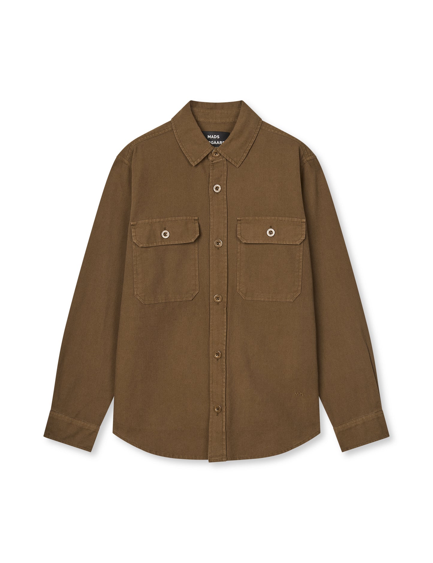 Dyed Canvas Skyler Shirt FAV, Cocoa