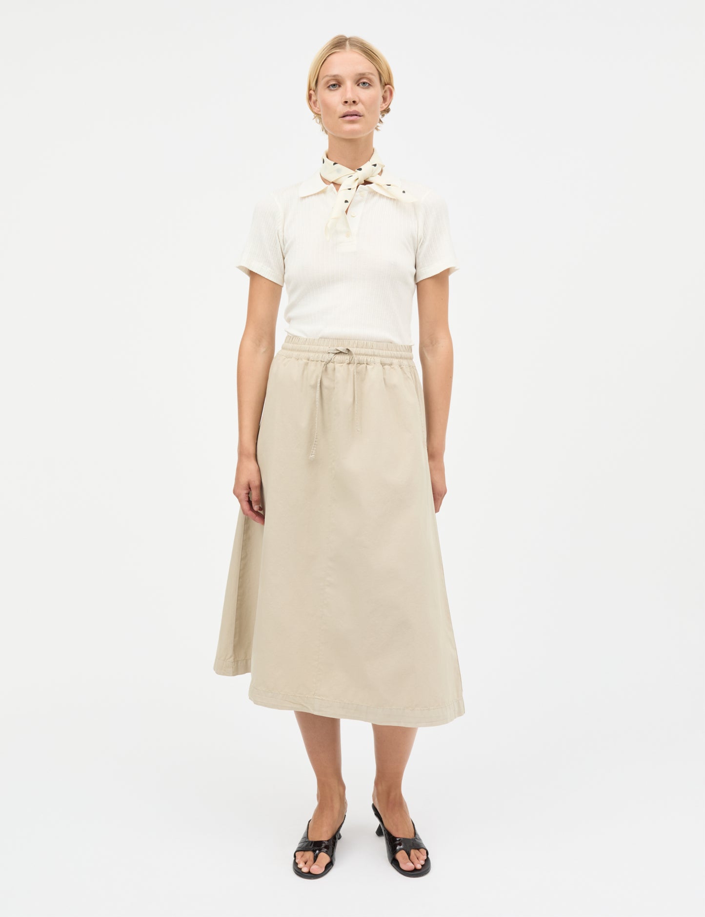 Dyed Weave Luni Skirt, Plaza Taupe