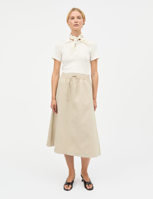 Dyed Weave Luni Skirt, Plaza Taupe
