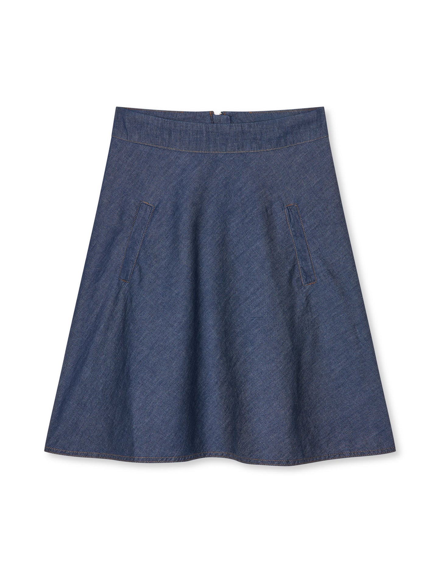 Air Denim Stelly Skirt, Mid Blue Denim