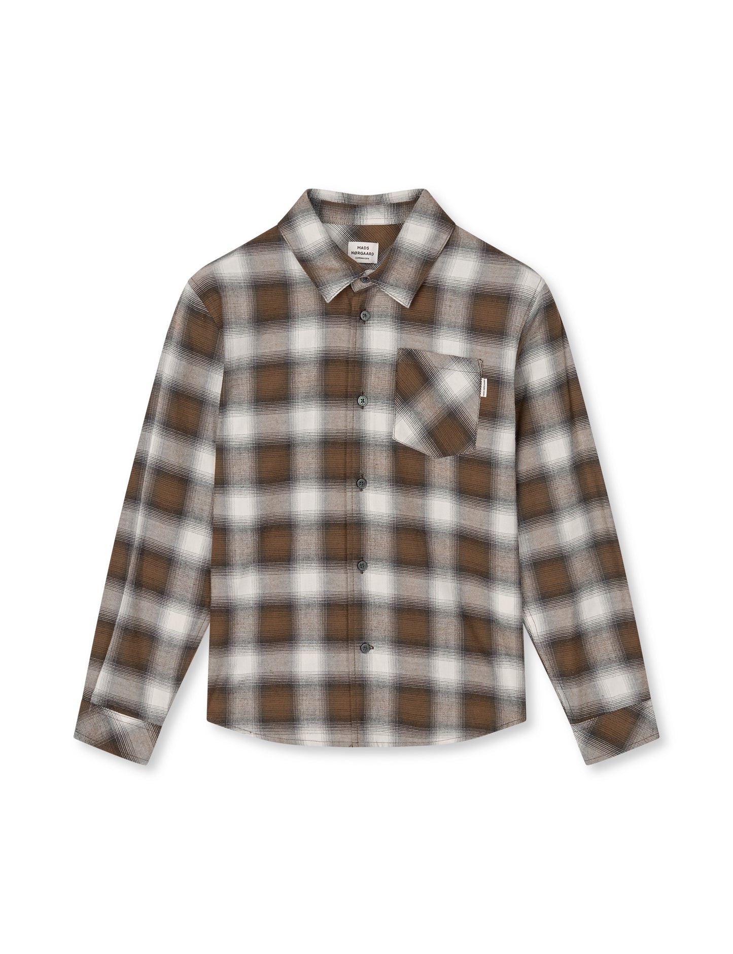 Flannel Check Svano Shirt, Cocoa CH.