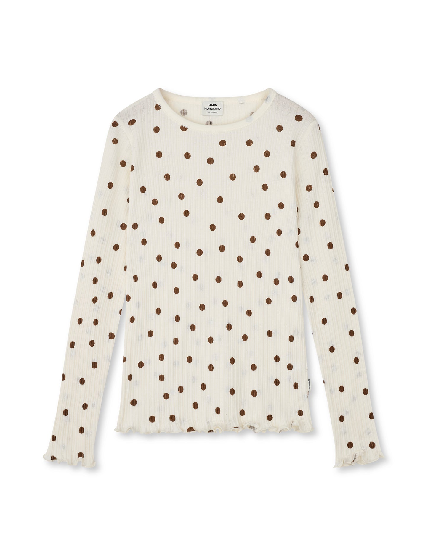 Pointella Trudy Tee LS AOP, Vanilla Ice/Cocoa