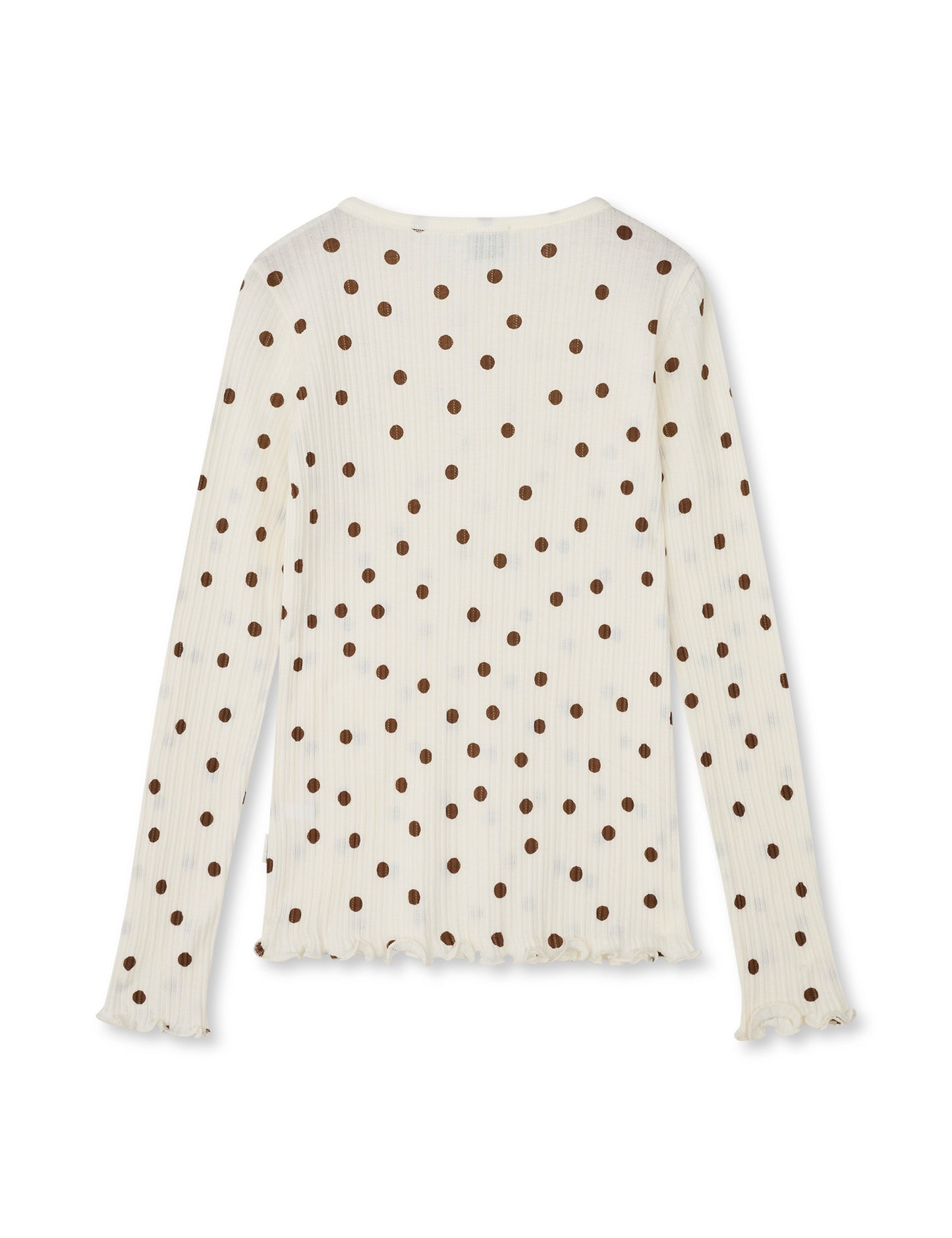 Pointella Trudy Tee LS AOP, Vanilla Ice/Cocoa