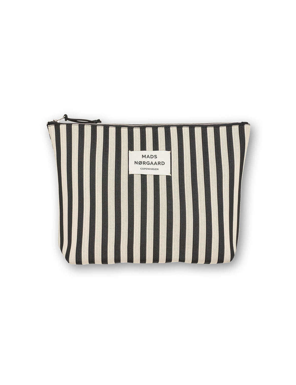 Knit Stripe Hilden Toiletry Bag, Black/White
