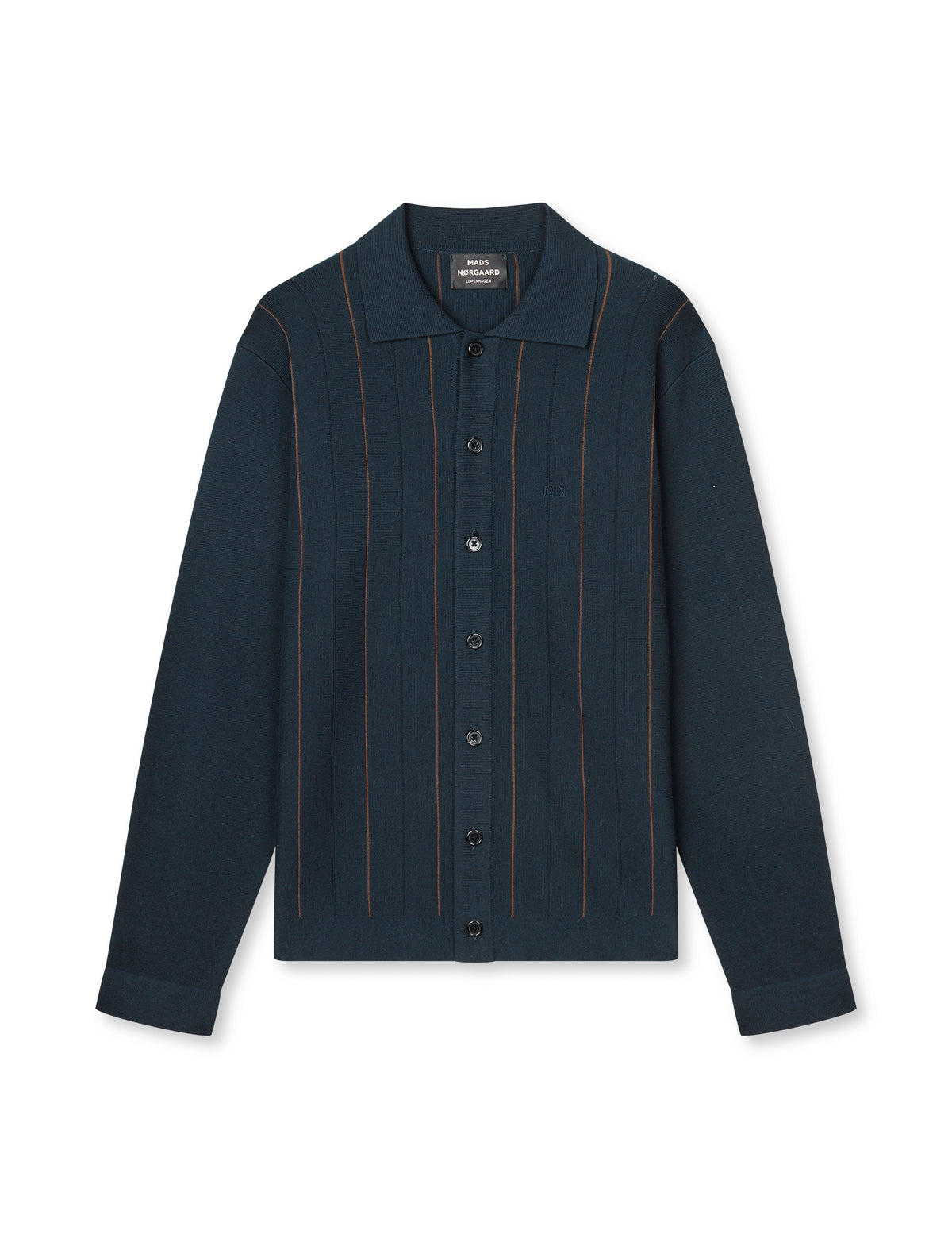 Classy Brando Polo LS Knit, Sky Captain