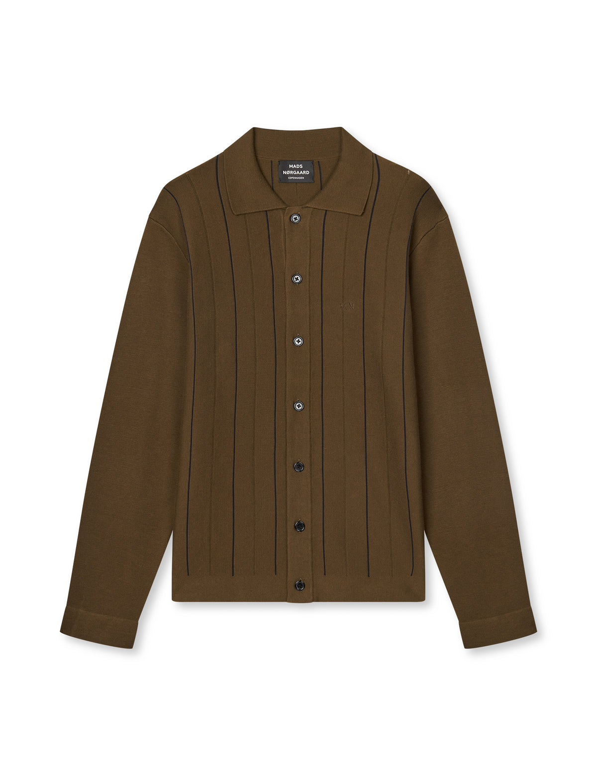 Classy Brando Polo LS Knit, Cocoa