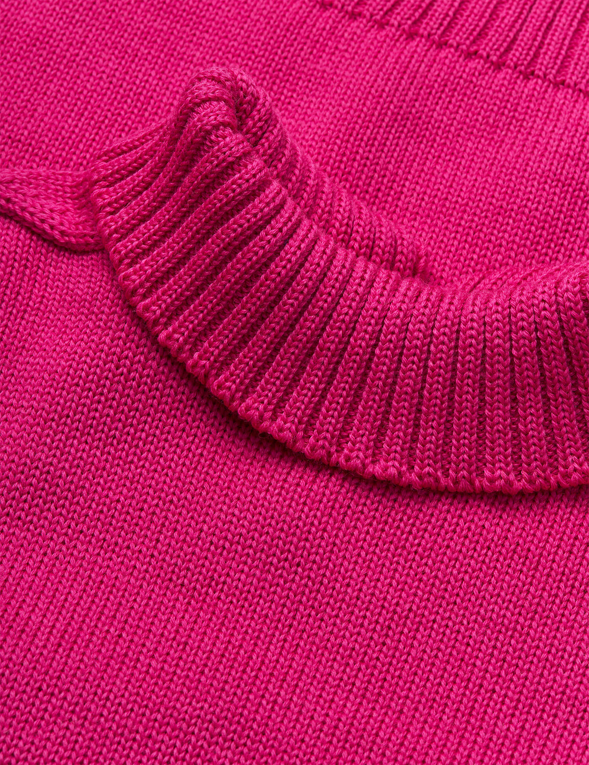 Wool Berthe Turtleneck Sweater, Rose Violet