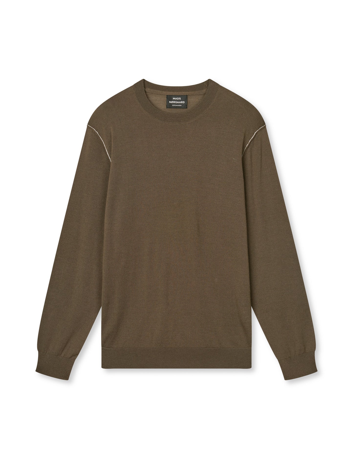 Merino Wool Contrast Jules Knit, Tarmac